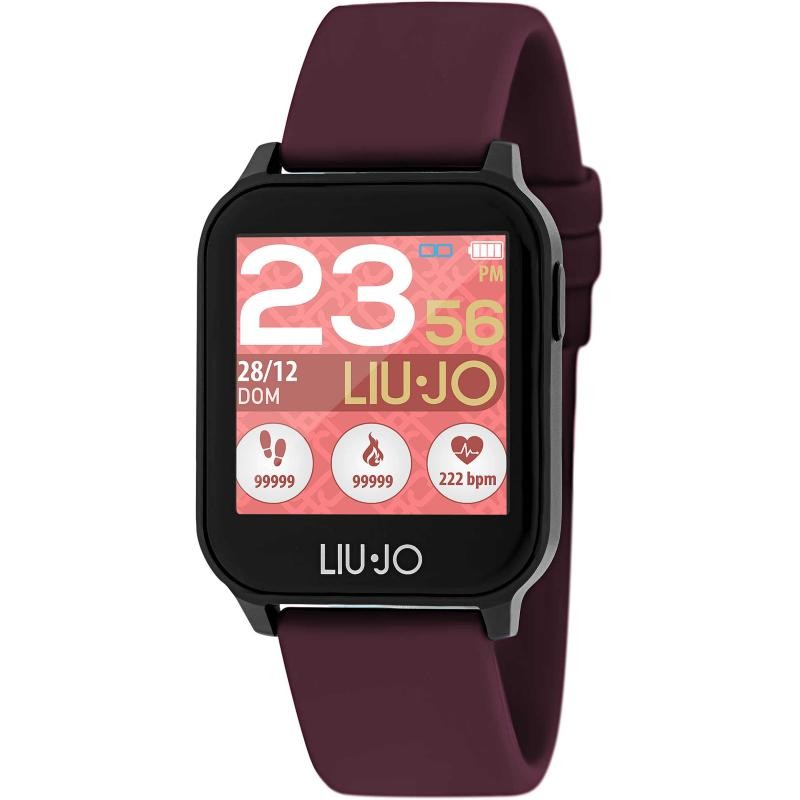 Orologio Unisex Smartwatch LIUJO SWLJ006 con Cinturino in Silicone Bordeaux