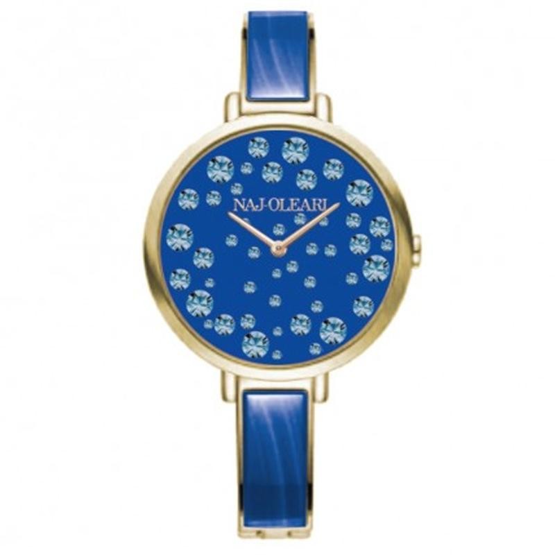 Orologio Da Donna Di NAJ OLEARI NJ630 In Pelle Blu E Cassa Acciaio