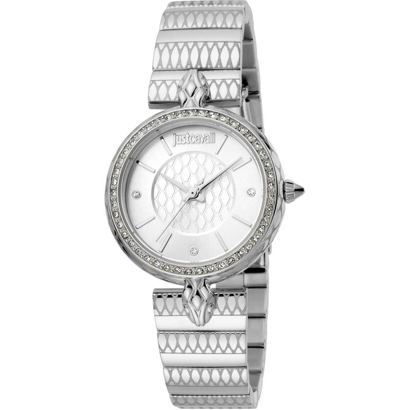 Orologio da donna Just Cavalli Glam Chic JC1L147M0045 in acciaio con zirconi sulla cassa