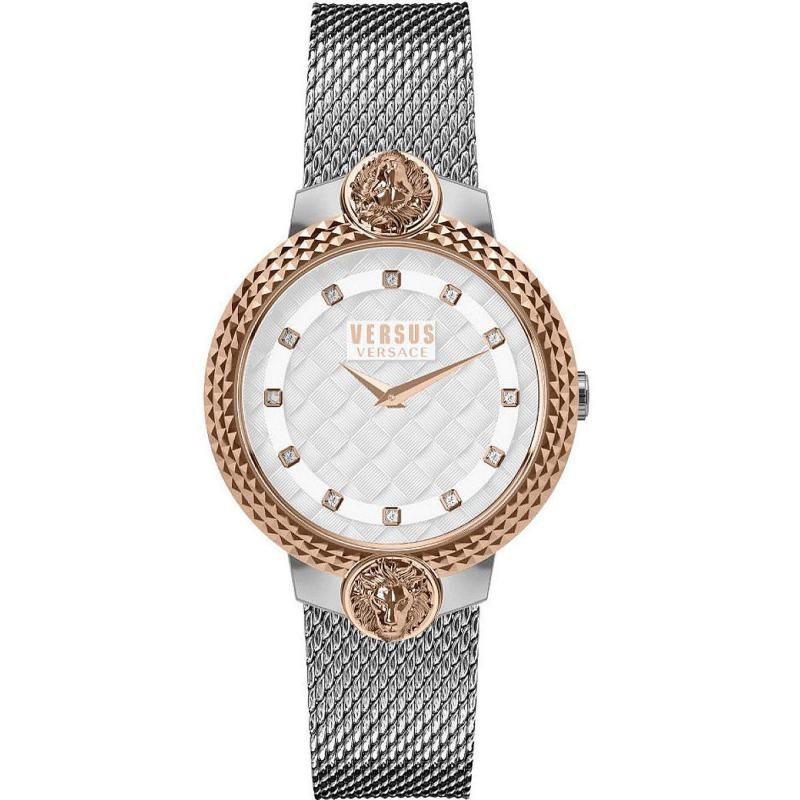 Orologio Solo Tempo Da Donna Versus VSPLK1520 Mouffetard In Acciaio PVD Oro Rosa E Argento