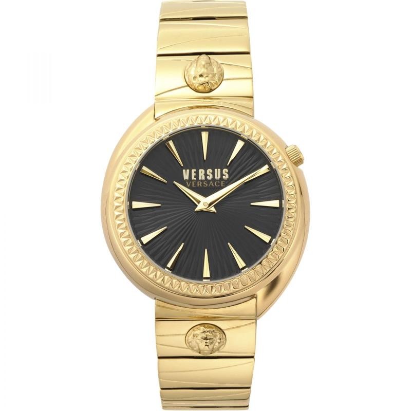 Orologio Solo Tempo Da Donna  Versus Tortona VSPHF1020 In Acciaio PVD Oro Quadrante Nero