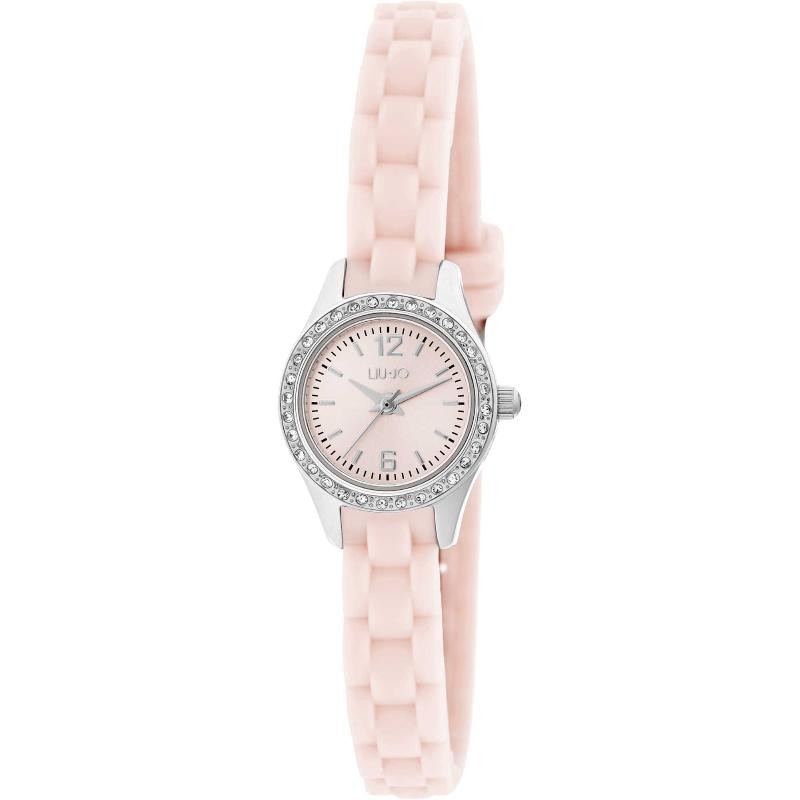 Orologio Solo Tempo Da Donna Di Liu-jo Petit TLJ1301 Cassa Acciaio e Cinturino Gomma PVD Rosa