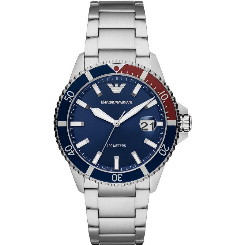 Orologio Uomo Solo Tempo ARMANI AR11339 in Acciaio con Ghiera Bicolore