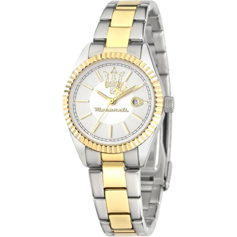 Orologio Donna Maserati Competizione R8853100505 In Acciaio PVD Argento E Oro 