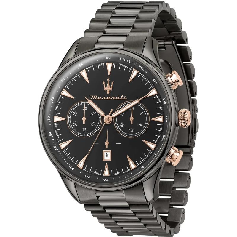 Orologio Uomo Maserati Tradizione R8873646001 Cronografo In Acciaio Jubilee Pvd Nero