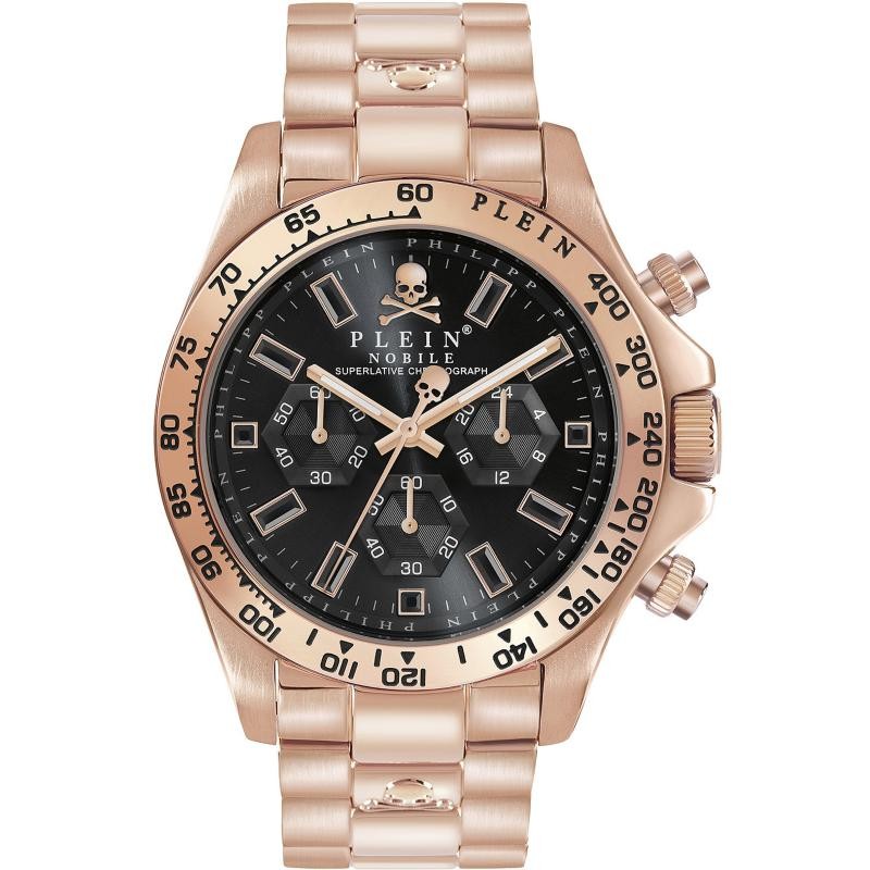 Orologio Cronografo Uomo Philipp Plein The Nobile Wonder PWCAA0921 In Acciaio Oro Rosa Citta Oro