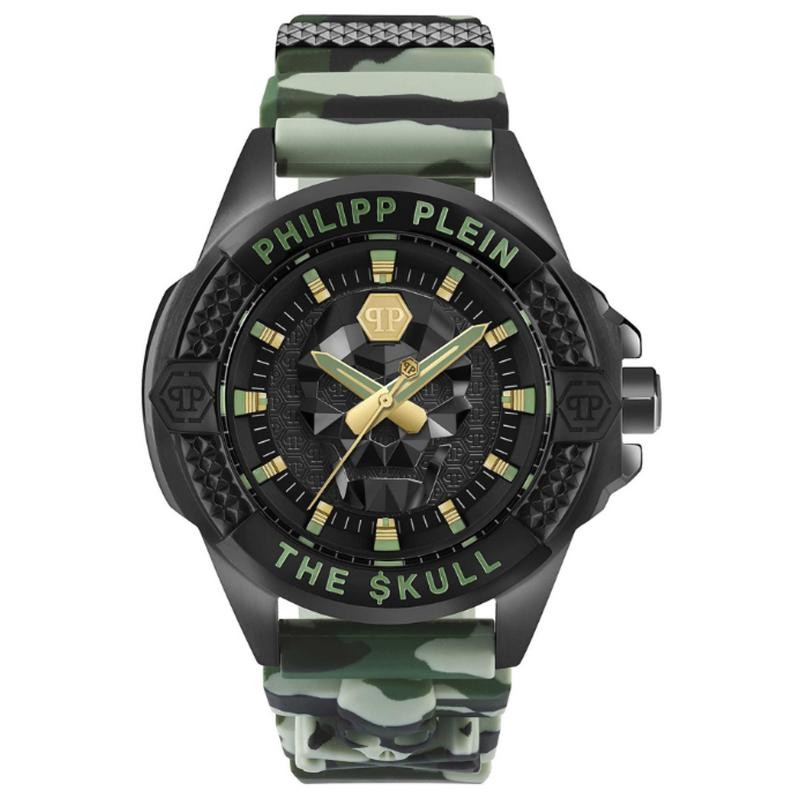 Orologio Solo Tempo Uomo Philipp Plein The $Kull PWAAA0821 In Gomma Militare 