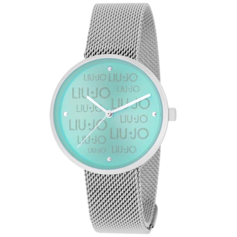 Orologio Solo Tempo Da Donna Magic Liu-Jo TLJ2154 In Acciaio Silver A Fondo Azzurro