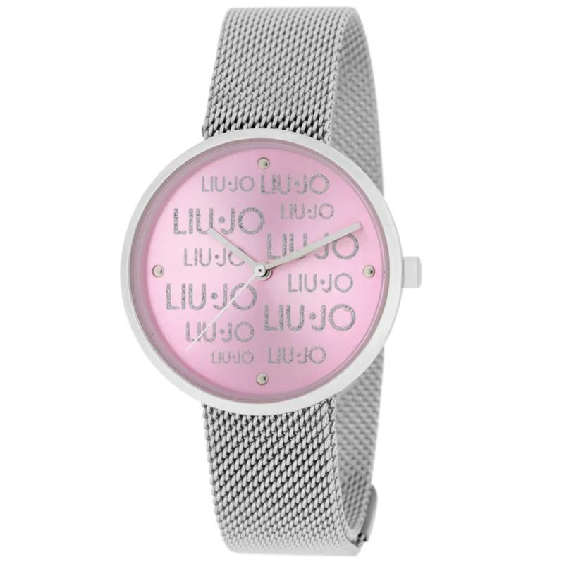 Orologio Solo Tempo Da Donna Magic Liu-Jo TLJ2153 In Acciaio Silver A Fondo Rosa