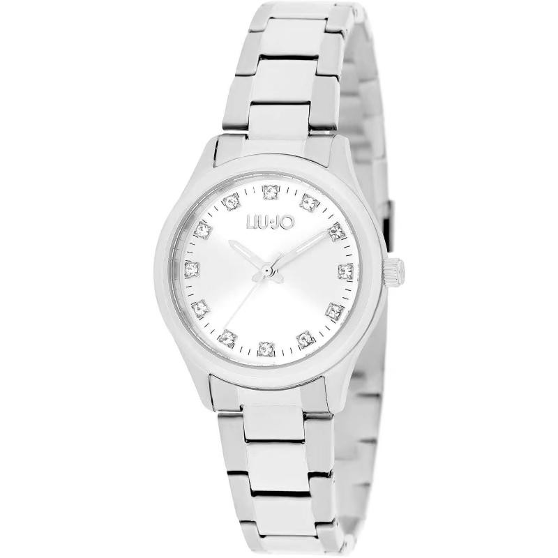 Orologio Donna Solo Tempo LIUJO TLJ2108 Cinturino Acciaio Fondo Bianco