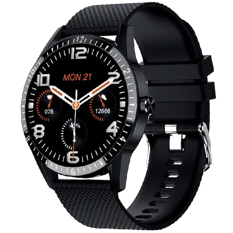 Orologio Smartwatch Smarty 2.0 Unisex SW020A Full Touch/Bluetooth In Gomma Nero 