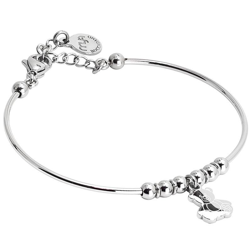 Bracciale Da Donna Boccadamo Sbarazzina SA/BR23 In Acciaio Con Charms Orsetto 