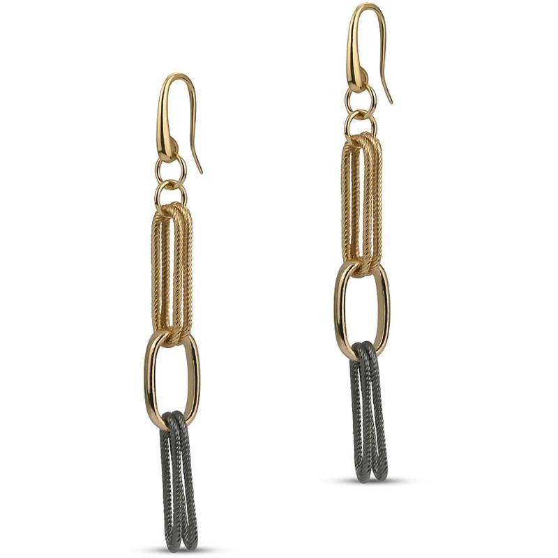 Orecchini Pendenti Da Donna Boccadamo My Chain XOR574D In Bronzo Placcato Oro Giallo 