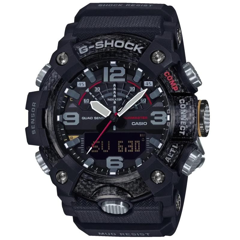 Orologio Multifunzione G-Shock Mudmaster GG-B100-1AER Da Uomo In Resina Nero-Rosso