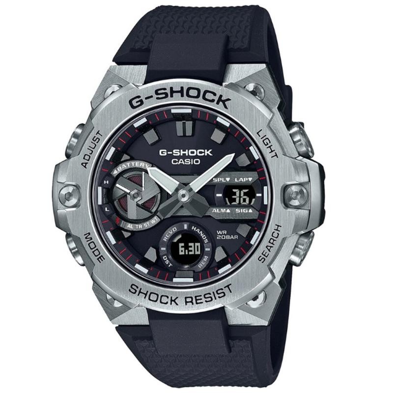 Orologio Da Uomo Casio G-Shock GST-B400-1AER In Gomma Nero E Cassa In Acciaio Silver