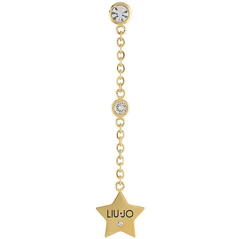 Mono Orecchino Donna Pendente LIUJO LJ1661 Acciaio PVD Oro con Stella