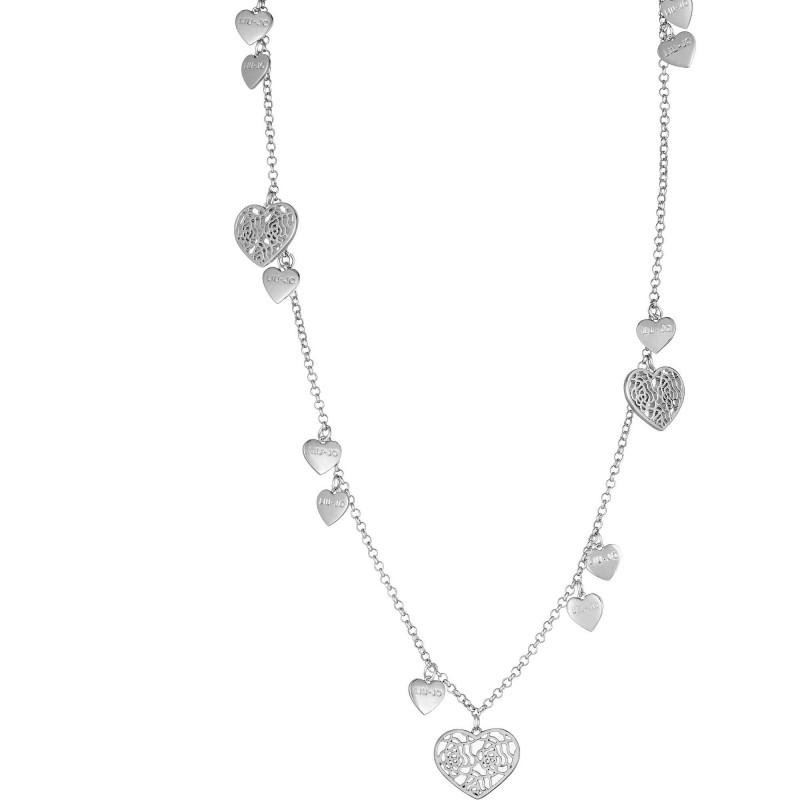 Collana Donna LIUJO LJ906 in Ottone con Cuori Pendenti 60 cm