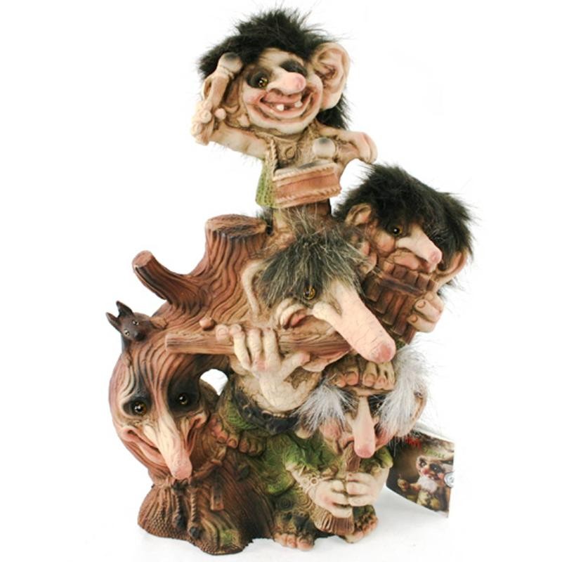 Statua Troll Norvegese Portafortuna Nyform 840319 Suonatori Edizione Limitata nr 444/1000