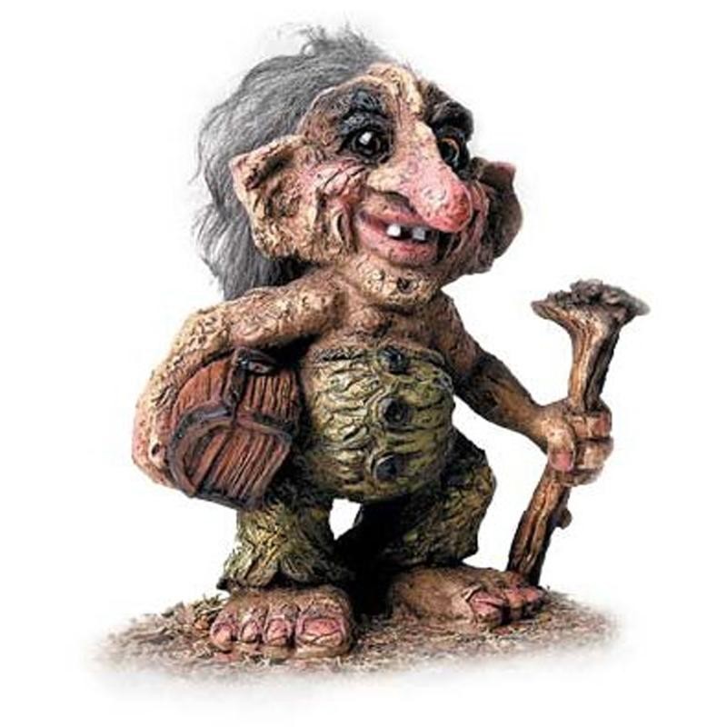 Statua Troll Esploratore Portafortuna NYFORM 840274 in Latex 