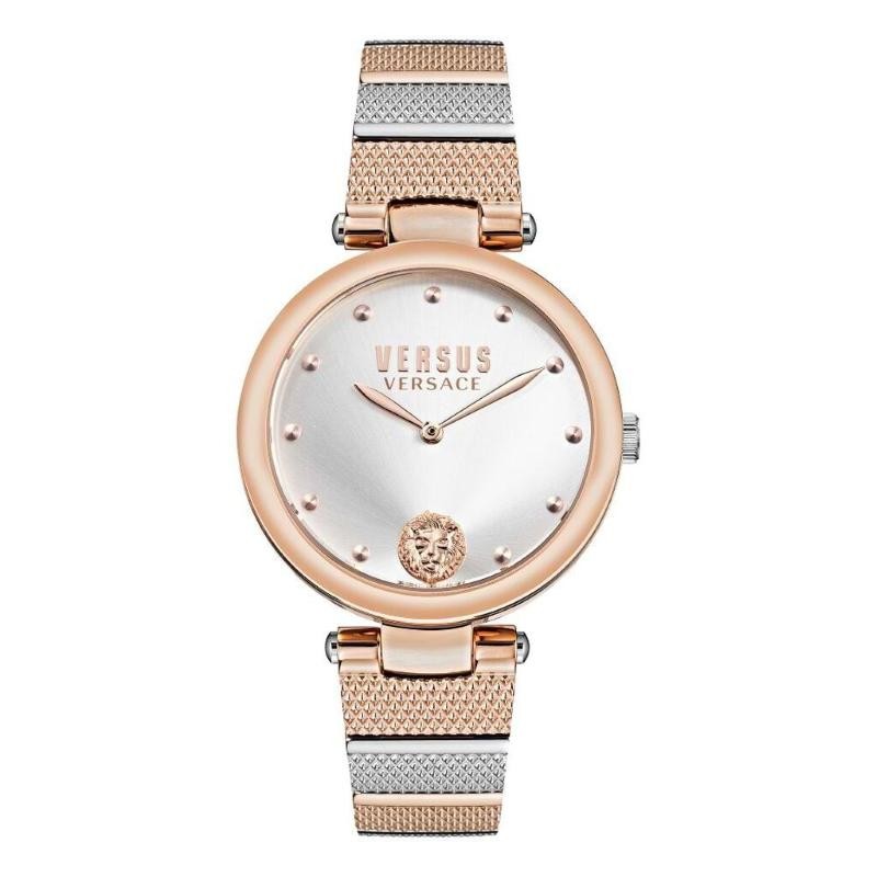 Orologio Donna Solo Tempo Versus Versace VSP1G0821 Quadrante Silver Cinturino Bicolore Silver Rosè