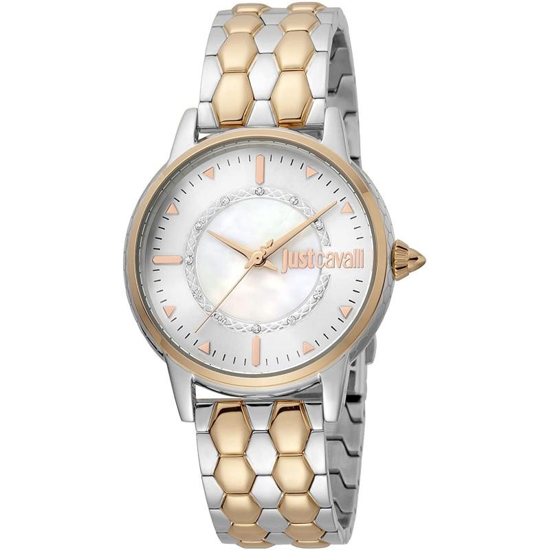 Orologio Donna Solo Tempo JUST CAVALLI JC1L149M0085 Cinturino Acciaio Bicolore Citta Oro
