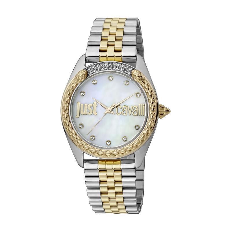 Orologio Donna Solo Tempo JUST CAVALLI JC1L195M0095 Cinturino Acciaio Bicolore
