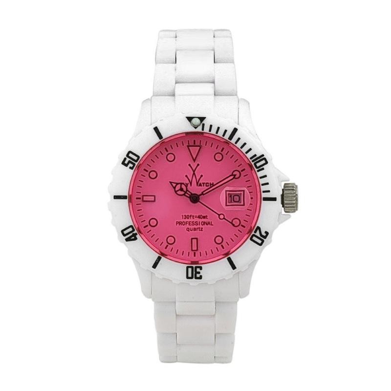 Orologio Unisex Solo Tempo TOYWATCH FL01WHPK Cassa e Cinturino in Plastica