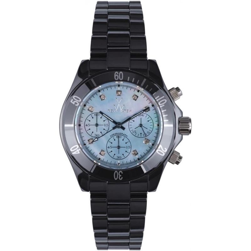 Orologio Unisex Cronografo TOYWATCH CCS03BL in Ceramica con Diamanti