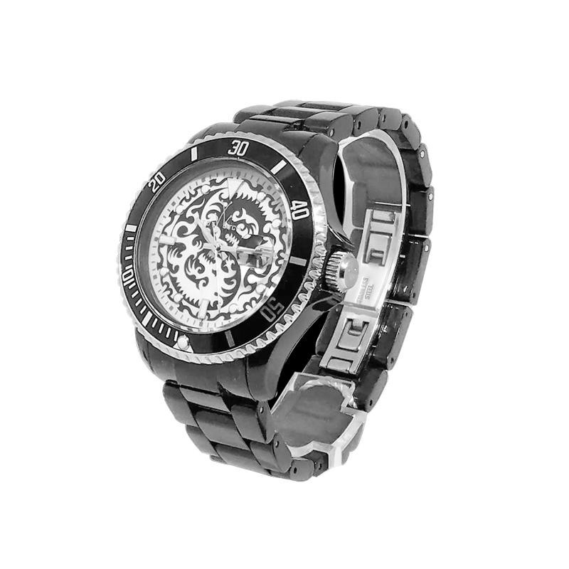 Orologio Unisex Solo Tempo TOYWATCH TT46001-BK con Drago Cinturino Resina