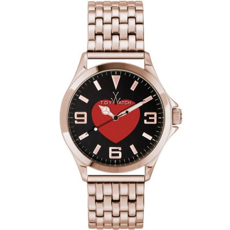 Orologio Unisex Solo Tempo TOYWATCH CRT03BK Cinturino in Acciaio con Cuore