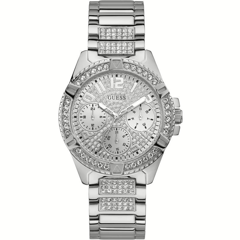 Orologio Unisex MUltifunzione GUESS W1156L1 Cinturino Acciaio con Cristalli