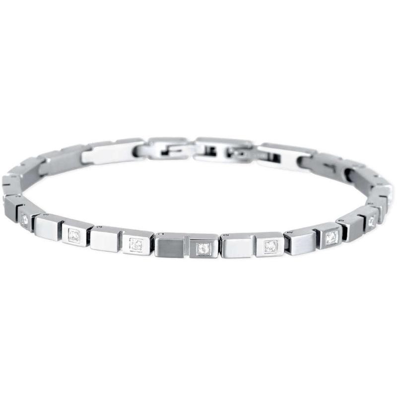 Bracciale Uomo 2 JEWELS 231814 in Acciaio con Zirconi