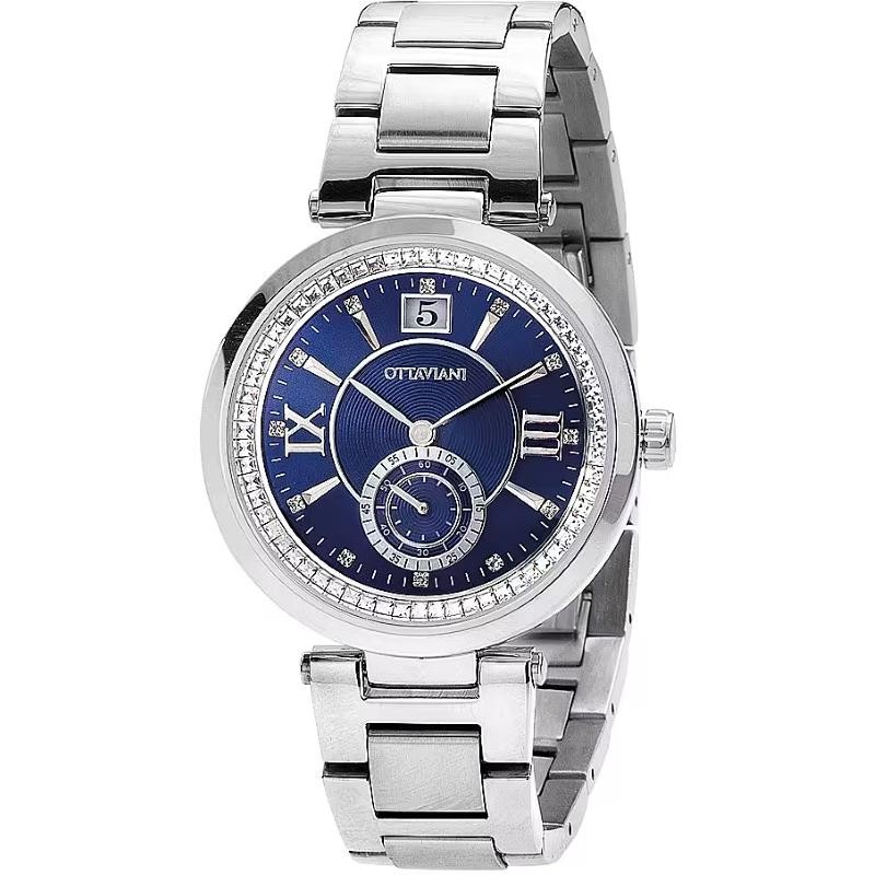 Orologio Donna Solo Tempo OTTAVIANI 15359B con Cinturino Acciaio e Datario