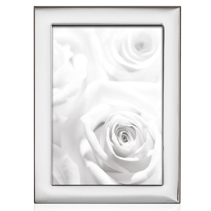 Cornice Portafoto Specchio OTTAVIANI 26008M Metallo Argento 18x24 cm