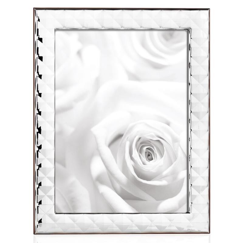 Cornice Portafoto Diamante OTTAVIANI 26008M Metallo Argento 18x24 cm