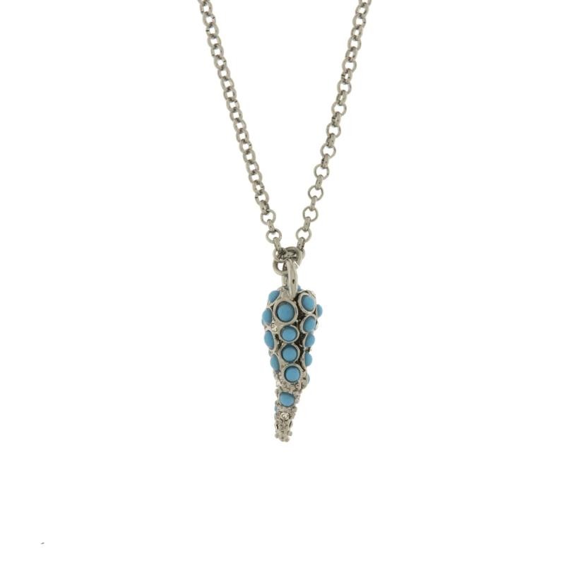 Collana in Metallo con pendente 3541120 a forma di corno e cristalli
