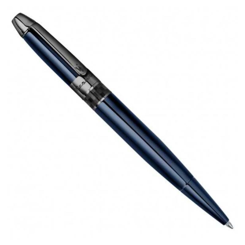 Penna Sfera Uomo MASERATI J880642102 Smalto Blu Dettagli Grigi