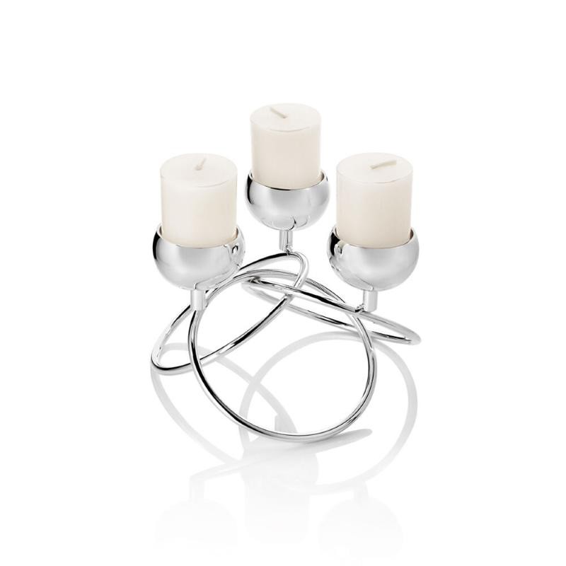 Candeliere OTTAVIANI 77054 in Metallo con 3 Fiamme