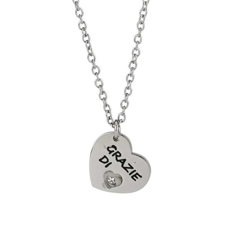Collana Donna Boccadamo My Chain - MY/GR12 in acciaio con incisione