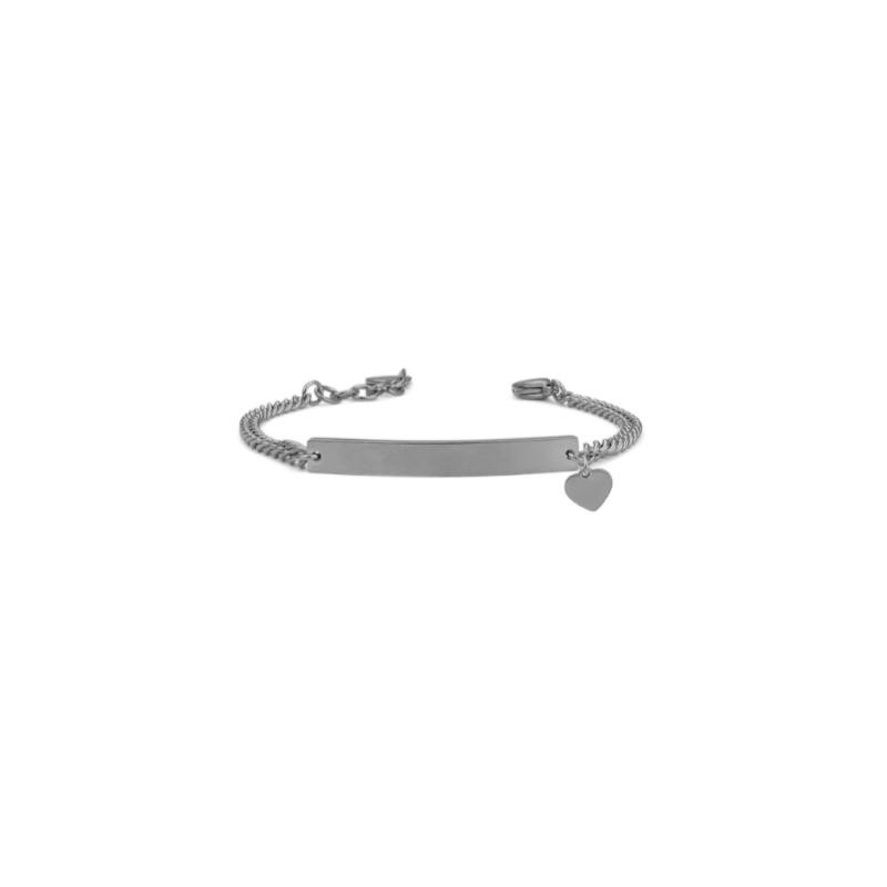 Bracciale in acciaio MB/BR01 con cuoricino - Mya 
