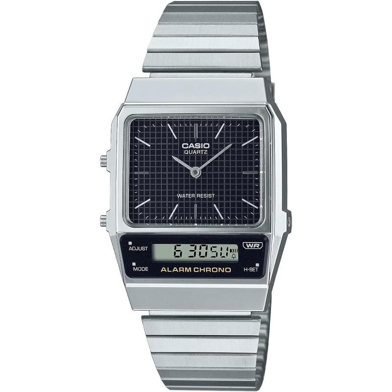 Orologio Digitale Unisex CASIO AQ-800E-1AEF Cinturio Acciaio Regolabile