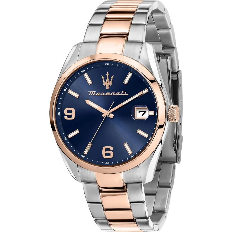 Orologio Uomo Solo Tempo MASERATI R8853151006 Cinturino Acciaio Bicolore
