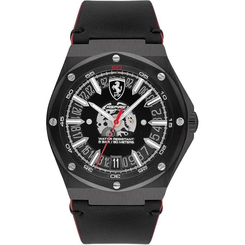 Orologio Uomo Cronografo FERRARI 0830845 con Cintruino Silicone Nero + OMAGGIO