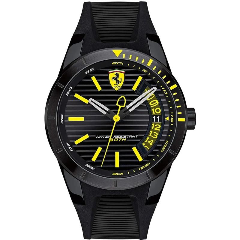 Orologio Uomo Solo Tempo FERRARI 0830426 con Cinturino Silicone Nero