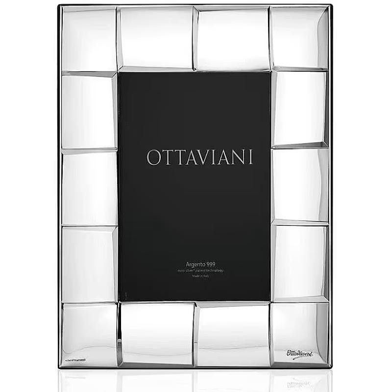 Cornice Porafoto OTTAVIANI STAR 4004 Laminata Argento 18x24 cm