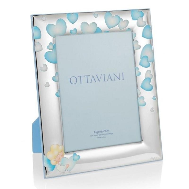 Cornice Portafoto OTTAVIANI 7013BC Bimbo Mio Angelo in Argento 9x13 cm