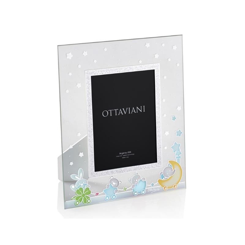 Cornice Portafoto OTTAVIANI 7012VC Amici di Bimba in Argento 13x18 cm