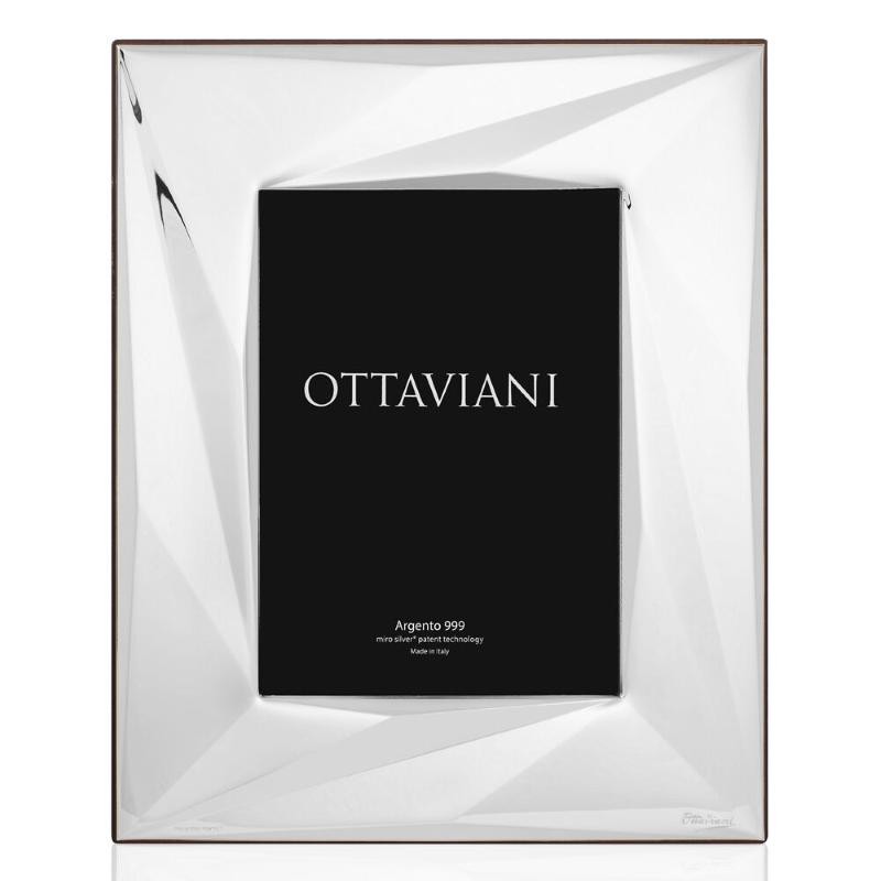 Cornice Portafoto Diamond OTTAVIANI 4009 Laminato Argento 18x24 cm