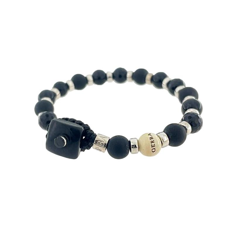 Bracciale Unisex GERBA 124 con Pietre Naturali e Chiusura Cappio