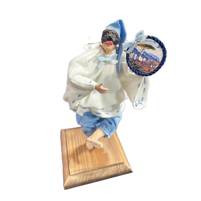 Statua Artigianale ACAMPORA TESTA01 con Busto Pulcinella Napoli